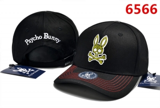 PsychoBunny High Quality Pure Cotton Curved Snapback Hats 103642