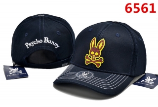 PsychoBunny High Quality Pure Cotton Curved Snapback Hats 103647