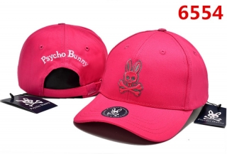 PsychoBunny High Quality Pure Cotton Curved Snapback Hats 103654