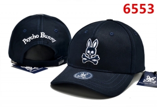 PsychoBunny High Quality Pure Cotton Curved Snapback Hats 103655