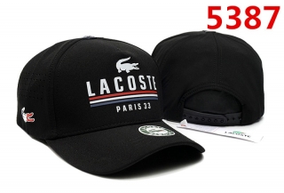 Lacoste High Quality Pure Cotton Curved Snapback Hats 103668