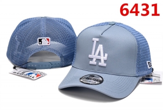 MLB Los Angeles Dodgers Curved Mesh Snapback Hats 104115