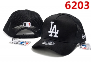 MLB Los Angeles Dodgers Curved Mesh Snapback Hats 104118