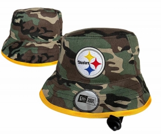NFL Pittsburgh Steelers Camo Bucket Hats 104160