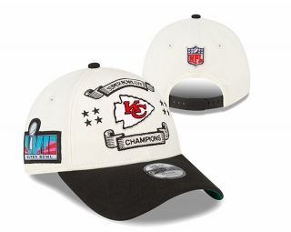NFL Kansas City Chiefs Super Bowl LVII Champions 9FORTY Curved Snapback Hats 104314