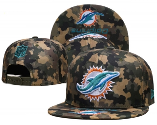 NFL Miami Dolphins Camo Snapback Hats 104347