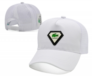 LACOSTE Curved Mesh Snapback Hats 104379