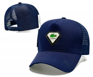 LACOSTE Curved Mesh Snapback Hats 104381
