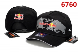 Red Bull Puma Pure Cotton High Quality Curved Snapback Hats 104834