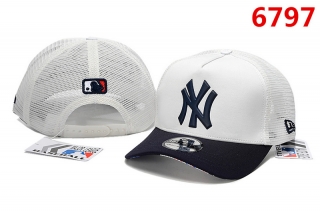 MLB New York Yankees Curved Mesh Snapback Hats 104856