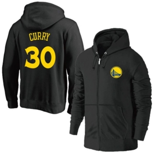 NBA Golden State Warriors #30 Curry Full-Zip Hoodie 105443