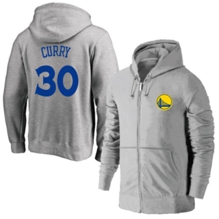 NBA Golden State Warriors #30 Curry Full-Zip Hoodie 105444