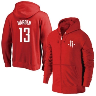 NBA Houston Rockets #13 Harden Full-Zip Hoodie 105447