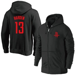 NBA Houston Rockets #13 Harden Full-Zip Hoodie 105448