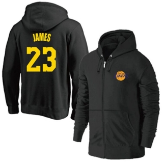 NBA Los Angeles Lakers #23 James Full-Zip Hoodie 105455