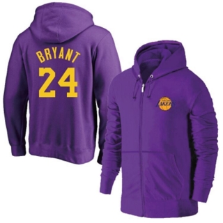 NBA Los Angeles Lakers #24 Bryant Full-Zip Hoodie 105456