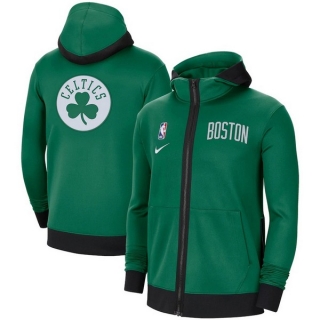 New NBA Boston Celtics Authentic Showtime Performance Full-Zip Hoodie Jacket 105515