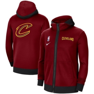 New NBA Cleveland Cavaliers Authentic Showtime Performance Full-Zip Hoodie Jacket 105516