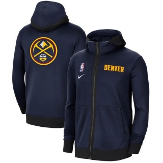 New NBA Denver Nuggets Authentic Showtime Performance Full-Zip Hoodie Jacket 105518