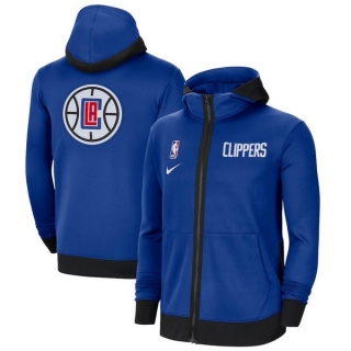 New NBA Los Angeles Clippers Authentic Showtime Performance Full-Zip Hoodie Jacket 105525