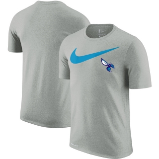 Charlotte Hornets NBA Big Nike Logo Short Sleeved T-shirt 105702