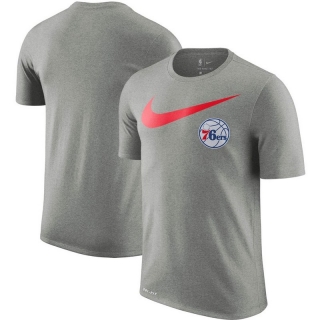 Philadelphia 76ers NBA Big Nike Logo Short Sleeved T-shirt 105713