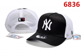 New York Yankees MLB Curved Mesh Snapback Hats 106495