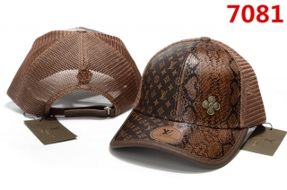 LV High-Quality Curved Mesh Snapback Hats 107332