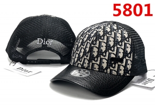 High Quality Pure Cotton DIOR Curved Mesh Snapback Hats 108037