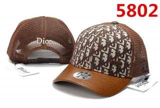 High Quality Pure Cotton DIOR Curved Mesh Snapback Hats 108038