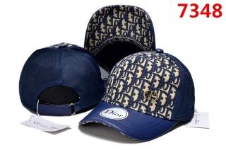 High Quality Pure Cotton DIOR Curved Mesh Strapback Hats 108042