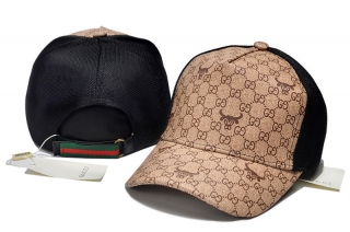 High Quality Pure Cotton GUCCI Curved Strapback Hats 108071