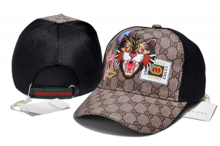 High Quality Pure Cotton GUCCI Curved Strapback Hats 108072