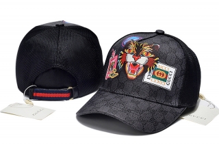 High Quality Pure Cotton GUCCI Curved Strapback Hats 108073