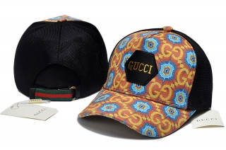 High Quality Pure Cotton GUCCI Curved Strapback Hats 108075