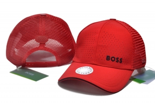 BOSS High-Quality Cotton Curved Mesh Snapback Hats 108415