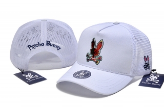 PsychoBunny High-Quality Cotton Curved Mesh Snapback Hats 108434