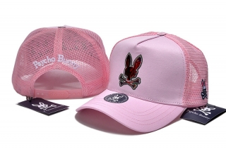 PsychoBunny High-Quality Cotton Curved Mesh Snapback Hats 108435