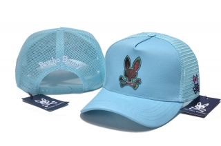 PsychoBunny High-Quality Cotton Curved Mesh Snapback Hats 108436
