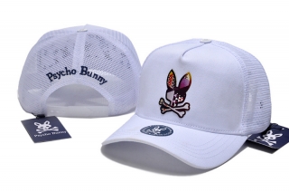 PsychoBunny High-Quality Cotton Curved Mesh Snapback Hats 108446