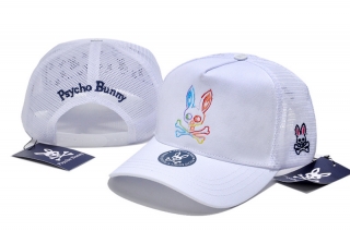 PsychoBunny High-Quality Cotton Curved Mesh Snapback Hats 108452
