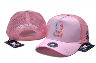 PsychoBunny High-Quality Cotton Curved Mesh Snapback Hats 108453
