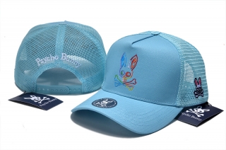 PsychoBunny High-Quality Cotton Curved Mesh Snapback Hats 108454