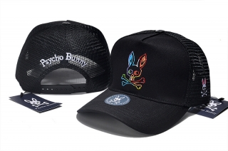 PsychoBunny High-Quality Cotton Curved Mesh Snapback Hats 108457