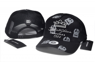 High Quality DOLCE&GABBANA Curved Mesh Snapback Hats 108744