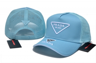 High Quality Prada Curved Mesh Snapback Hats 108770