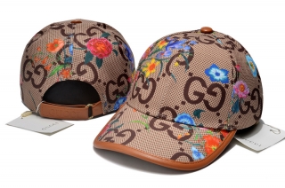 High Quality Pure Cotton Curved GUCCI Adjustable Hats 108861