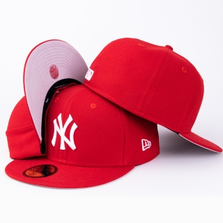Red New York Yankees MLB 59FIFTY Fitted Hats 109006