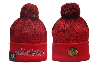 Chicago Blackhawks NHL Knitted Beanie Hats 109041