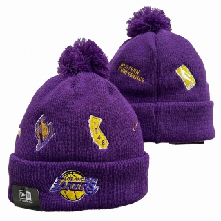 Los Angeles Lakers NBA Knitted Beanie Hats 109171